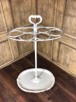 ANTIQUE CAST IRON STICK STAND / UMBRELLA STAND WITH 6 COMPARTMENTS 19thC