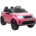 Land Rover Discovery Licensed Kids Electric Car with Remote Pink