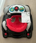 My Child Coupe Walker Baby Walker with Play Tray - Black/Grey/Red