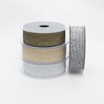 Lurex Elastic 40mm Wide Stretch Metallic Trim 4 Colours 1m - 10m Sewing Crafts
