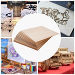 30Pcs 40x40cm Basswood Sheets 3mm Thin Plywood for Laser Cutting Craft DIY