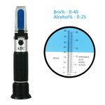 Portable Specific Gravity 0-40% Brix Alcohol Refractometer Tester For Grape Wine