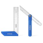 WORKPRO Try Square 8" & Adjustable Sliding Bevel 9" Aluminium Handle