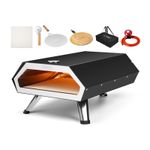 VonHaus Gas Pizza Oven Outdoor Tabletop with Accessories, for up to 12” Pizzas