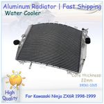 For Kawasaki ZX6R Ninja 1998-1999 ZX-6R ZX600 98-99 Upgraded Aluminium Radiator