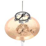 Tambourine Cymbal Hi Hat Tambourine Drum Kits 8 Pair Jingles KTV for Jazz Drum