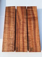 HAWAIIAN CURLY KOA saya / carving blank 295 x 70 x 30mm AAA grade