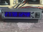 CB Radio in-line 8 Digit Frequency  Counter Blue Display with Stand v2b