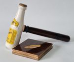 Vintage Novelty Schweppes Advertising Gavel & Block