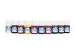 Silkcraft™ Silk Painting Iron Fixed Silk Paints 30ml - PACK OF 10 -high quality