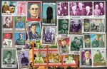 CHARLES DE GAULLE STAMPS 50  DIFFERENT COLLECTION FRENCH  PRESIDENT  29.8.2026