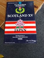 Scotland XV v Japan 1986 Rugby Programme (9)