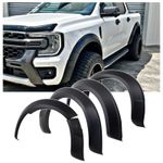 For Ford Ranger 2023-2026 WILDTRAK Wide Wheel Arch Kit - Matte Black OEM Design