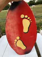 Vintage Skimboard With Vibrant Artwork. Good Condition. 