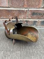 Antique World War One British 18 pounder Trench Art w Slug feet Coal Scuttle Etc
