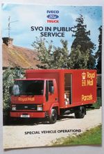 Ford Iveco Cargo SVO Public Service Vehicles Brochure c.1990