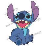 Character sticker Stitch (Lilo) car decal Ice Cream Van trailer (choose size)