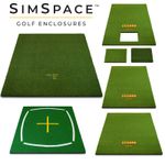 SimSpace Golf Strike Mat Driving Artifical Turf Short Pile Grass Launch Mat Pads