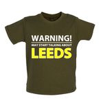 May Talk About Leeds - Baby T-Shirt / Babygrow - United Gifts Whites Elland Road