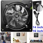 14/16 Inch Industrial Ventilation Extractor Fan Commercial Air Blower Wall Mount