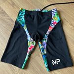 Michael Phelps Men's Swim Jammers Swimming Trunks Size 28 Black Multicolour