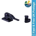 PLS Caravan Stable Door Catch Stay Fastener Black Plastic Motorhome Camper Boat
