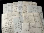 OLD  LETTER IN ENGLISH 1800s - Victorian Era Watermarked Correspondence Document