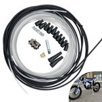 Universal 5Metres DIY Throttle Cable Nipples Ferrules Motorbike Replacement Kit