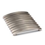 Brushed Nickel 160mm Kitchen Handle x 20 Curve Grey Bar Cabinet Door Drawer Pull
