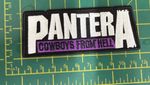 Pantera Purple Logo Cut  Out Shaped Woven Sew Or Iron On Patch Official