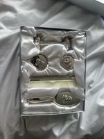 Vintage Silver Plated Baby Set In Box