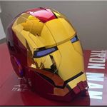 AutoKing New Gold Iron Man MK5 Helmet Electronic Voice Activated Open&Close Mask