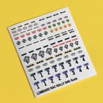 RAC RALLY 64th scale Diecast stickers designed to fit Matchbox and Hotweels cars