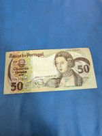 Fifty Cinquenta Escudos Ouro Portugal Banknote 1980