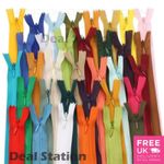 Invisible Nylon Zip Zips Zipper Concealed Closed End Sewing Inch 20cm up to 65cm