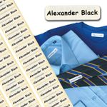 50 Printed Name Labels/Tags IRON-ON School tapes Soft satin fabric INC POSTAGE