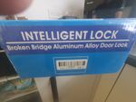 Intelligent Lock Door Lock Black Matt Aluminium/Zinc Alloy 218x24mm Keys Manual