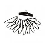 Pack of 20 Black Non-Slip Space Saving Velvet Clothes Garment Coat Suit Hangers