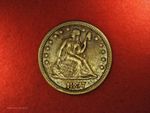 1857-O Seated Liberty Quarter