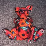 Cute, Anita Harris, Hand Painted Pig, Laying on his Back, Gold Signed Poppy 🌸