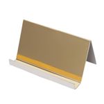 Stainless Steel Business Cards Stand Multipurpose for Depot Office Supermarket