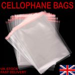 Clear Cellophane Self Seal Cello Bags For Card Crafts Sweets Garments Wrap Gifts