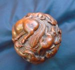 Japanese netsuke zodiac carving much detail