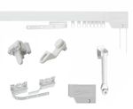 Corded Curtain Rail Superluxe by Swish complete Track set ready to fit in White