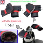 2X Motorcycle Bike Scooter Handlebar Gloves Hand Muffs Cycling Winter Warm Mitt