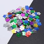 2500 Mixed Color 10mm Flat Flower Loose sequins Paillettes Sewing Wedding Craft