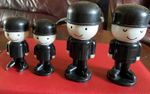 Vintage Homepride Fred the Flour of 4 Rare Winking Face cruet sets70-80s 