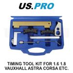 US PRO Tools Timing Tool Kit For 1.6 1.8 Astra Corsa Meriva Zafira & Others 7152