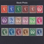QEII 1955-58 Wildings St Edward Crown Wmk Set 18 Unmounted Mint UM MNH SG540/556