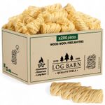 Natural Wood Wool Firelighters FSC Stoves Firewood Lighters 200/500/1000